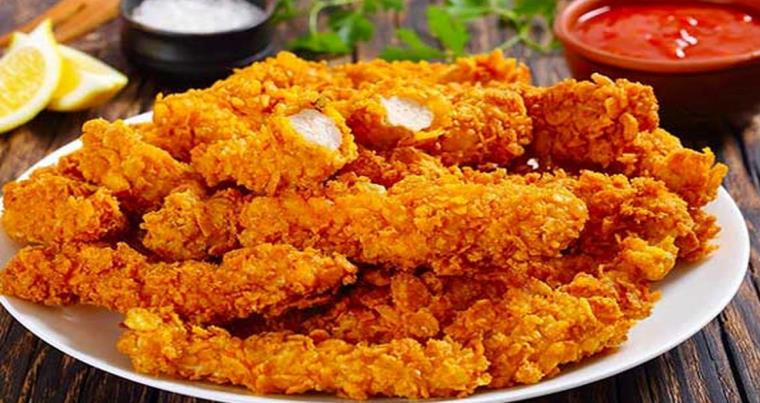 فیله مرغ پفکی