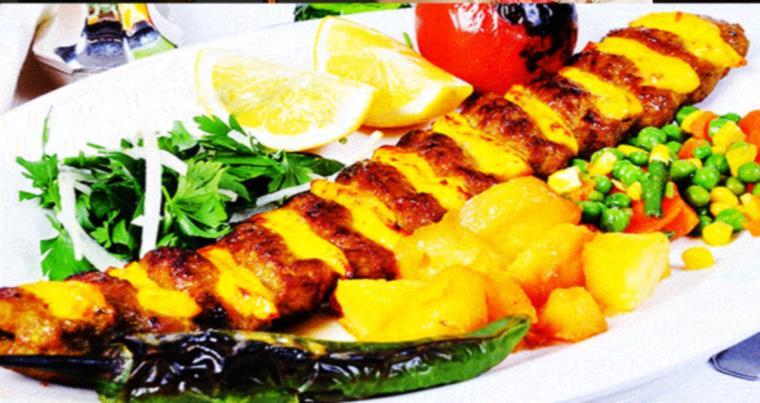 چلو کباب بختیاری با گوشت گوسفندی