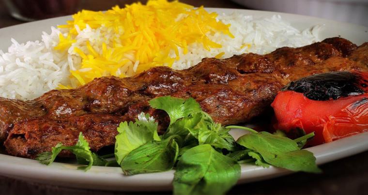 چلو کباب کوبیده 