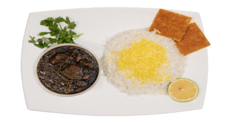 چلو خورشت قرمه سبزی